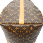 Travel Bag Keepall Bandouliere 55 Brown Monogram Canvas