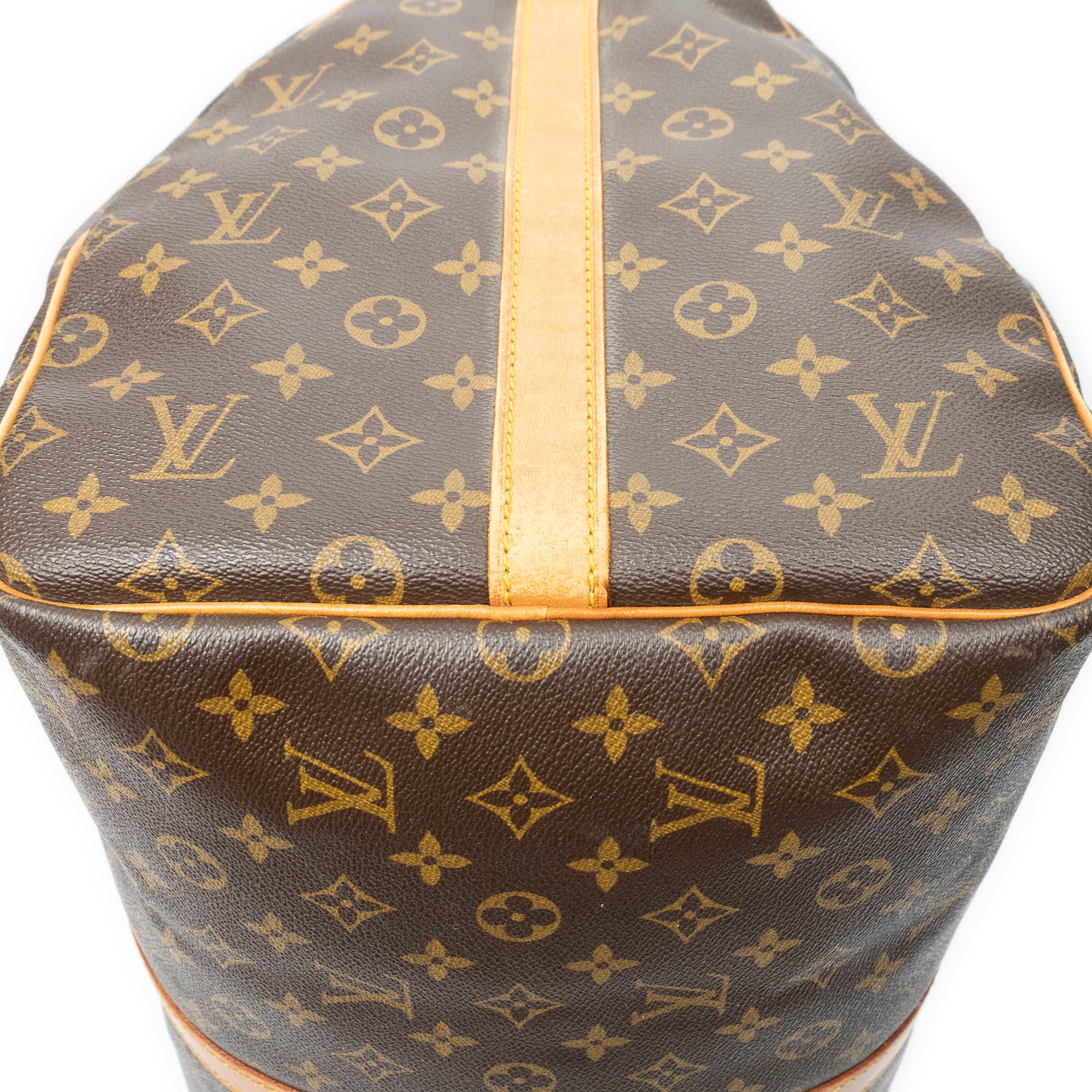 Travel Bag Keepall Bandouliere 55 Brown Monogram Canvas
