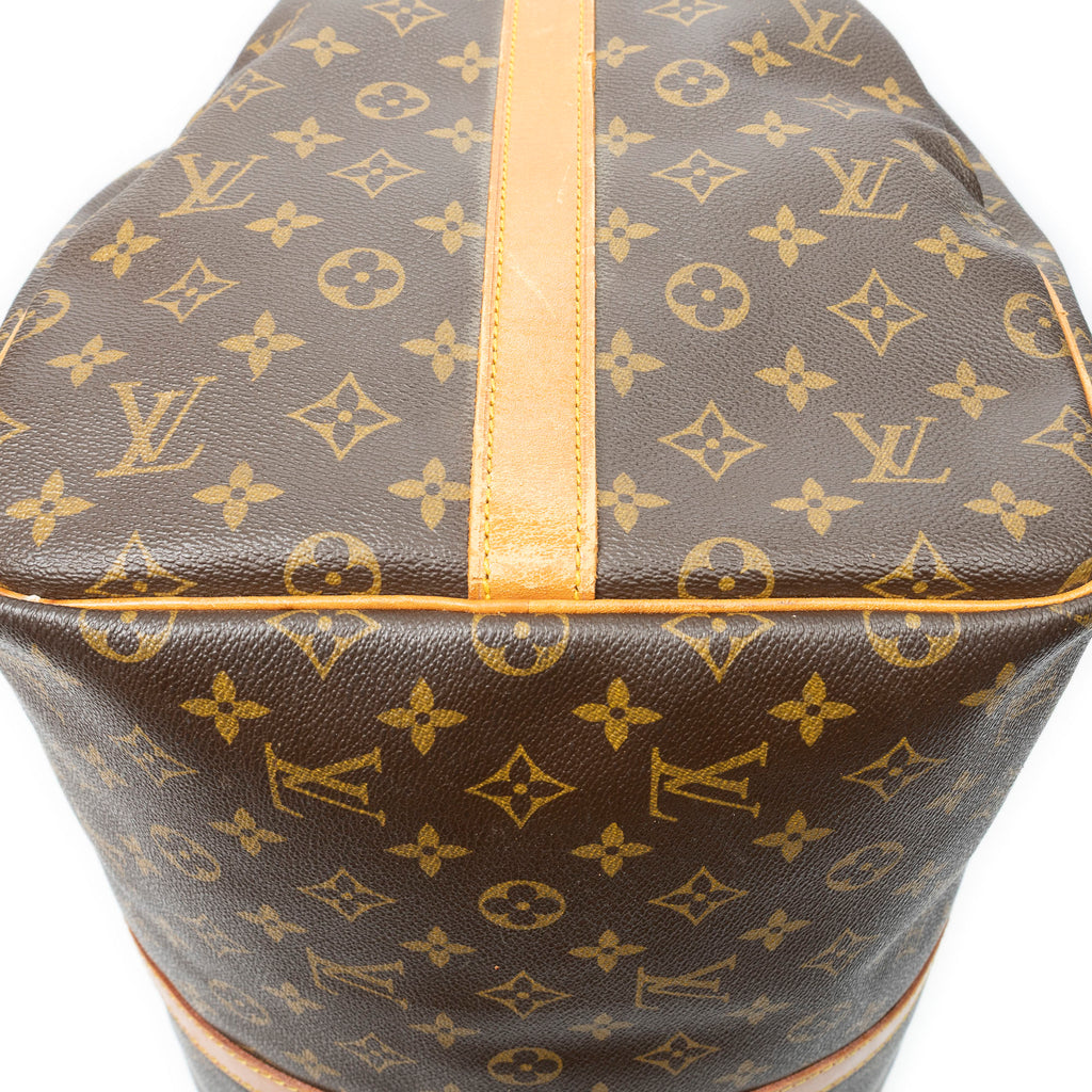 Travel Bag Keepall Bandouliere 55 Brown Monogram Canvas