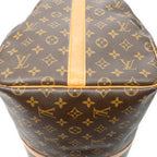 Travel Bag Keepall Bandouliere 55 Brown Monogram Canvas
