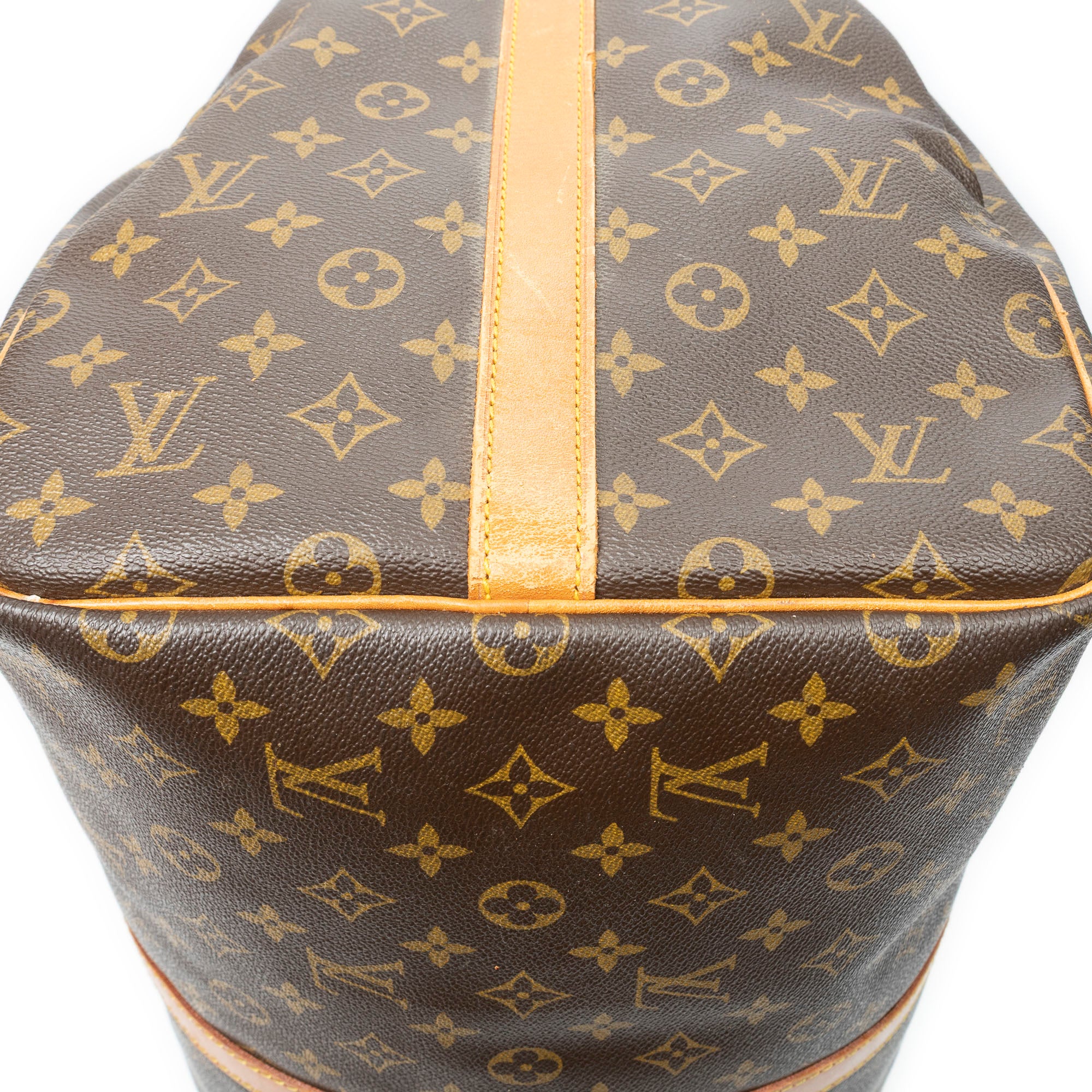 Travel Bag Keepall Bandouliere 55 Brown Monogram Canvas