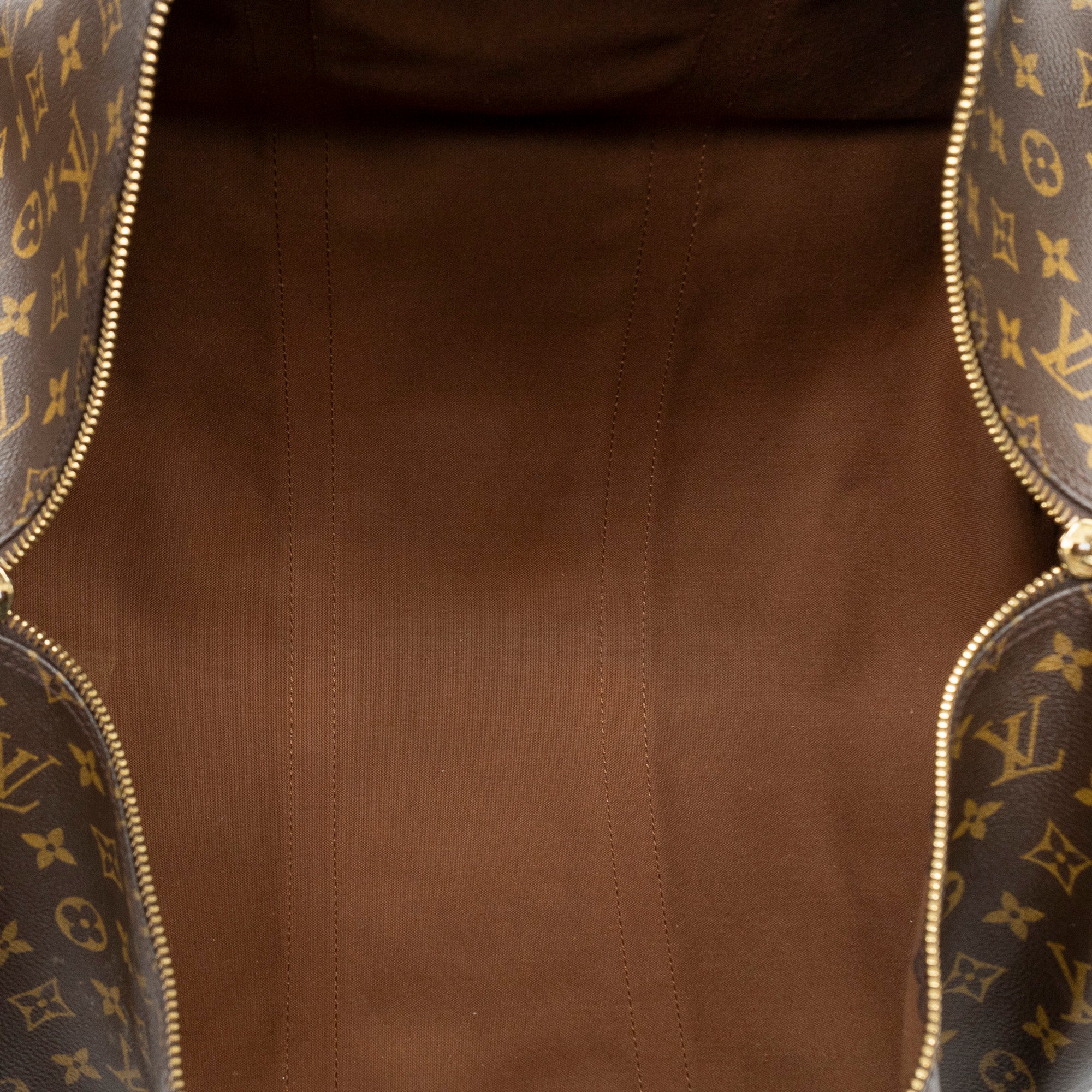 Travel Bag Keepall Bandouliere 55 Brown Monogram Canvas