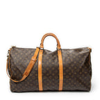 Travel Bag Keepall Bandouliere 60 Brown Monogram Canvas