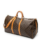Travel Bag Keepall Bandouliere 60 Brown Monogram Canvas