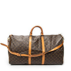 Travel Bag Keepall Bandouliere 60 Brown Monogram Canvas