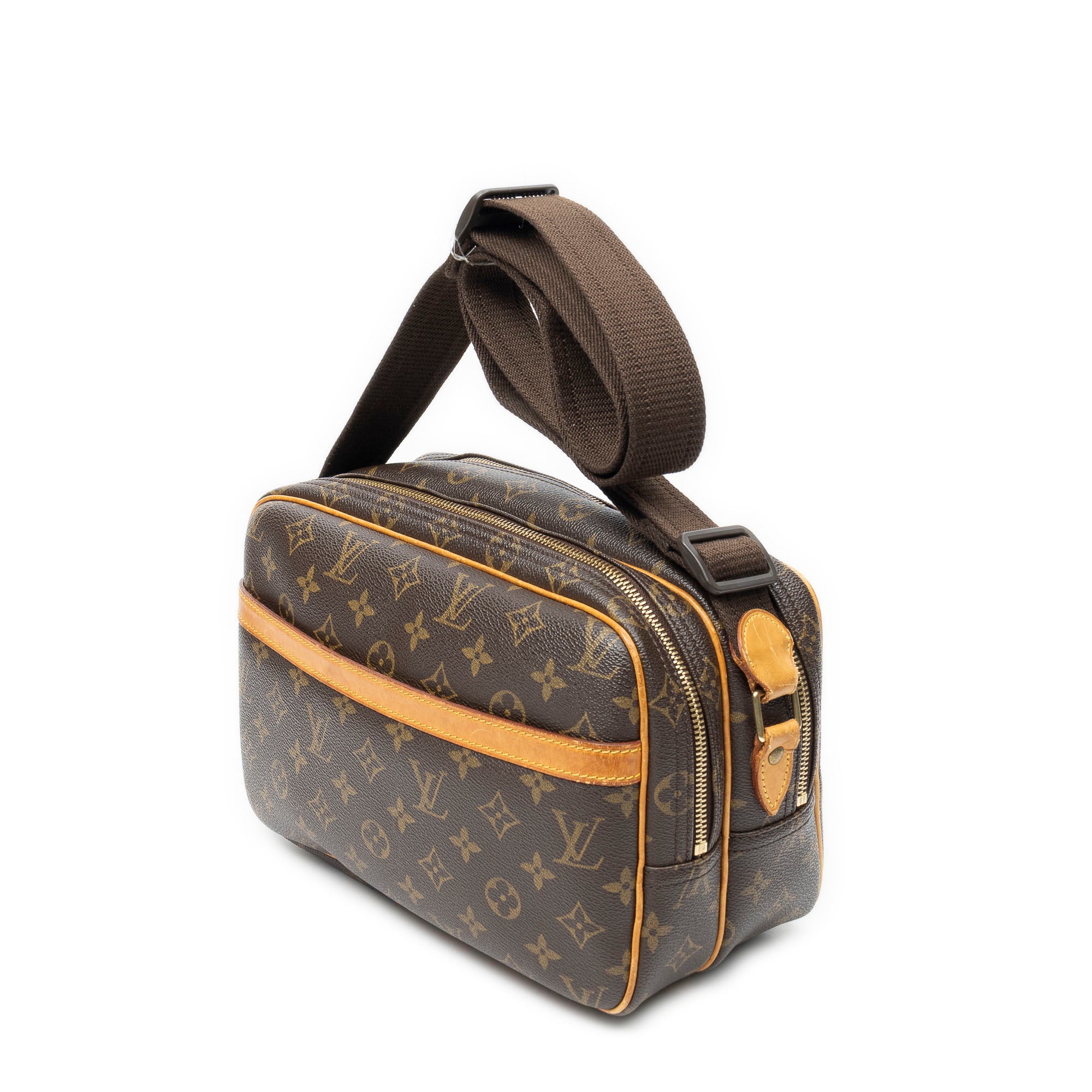 Shoulder Bag Reporter PM Brown Monogram Canvas