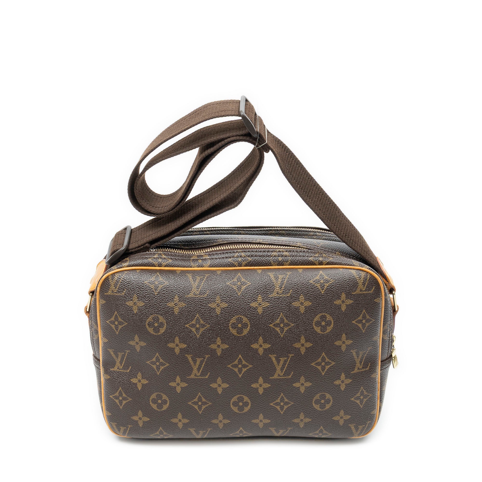 Shoulder Bag Reporter PM Brown Monogram Canvas