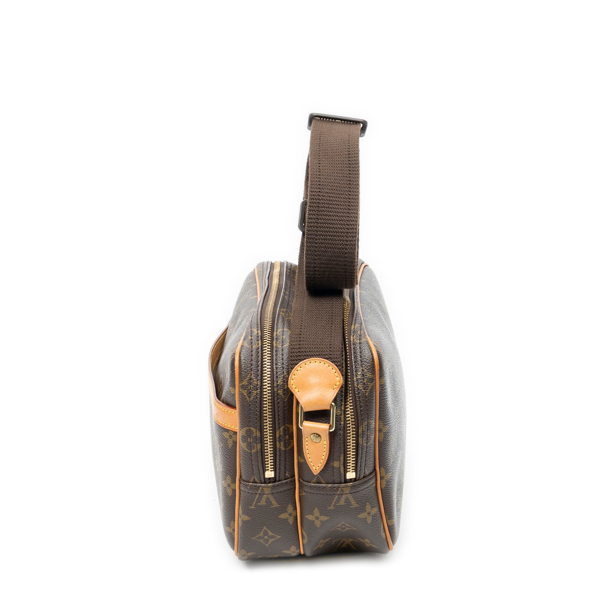 Shoulder Bag Reporter PM Brown Monogram Canvas