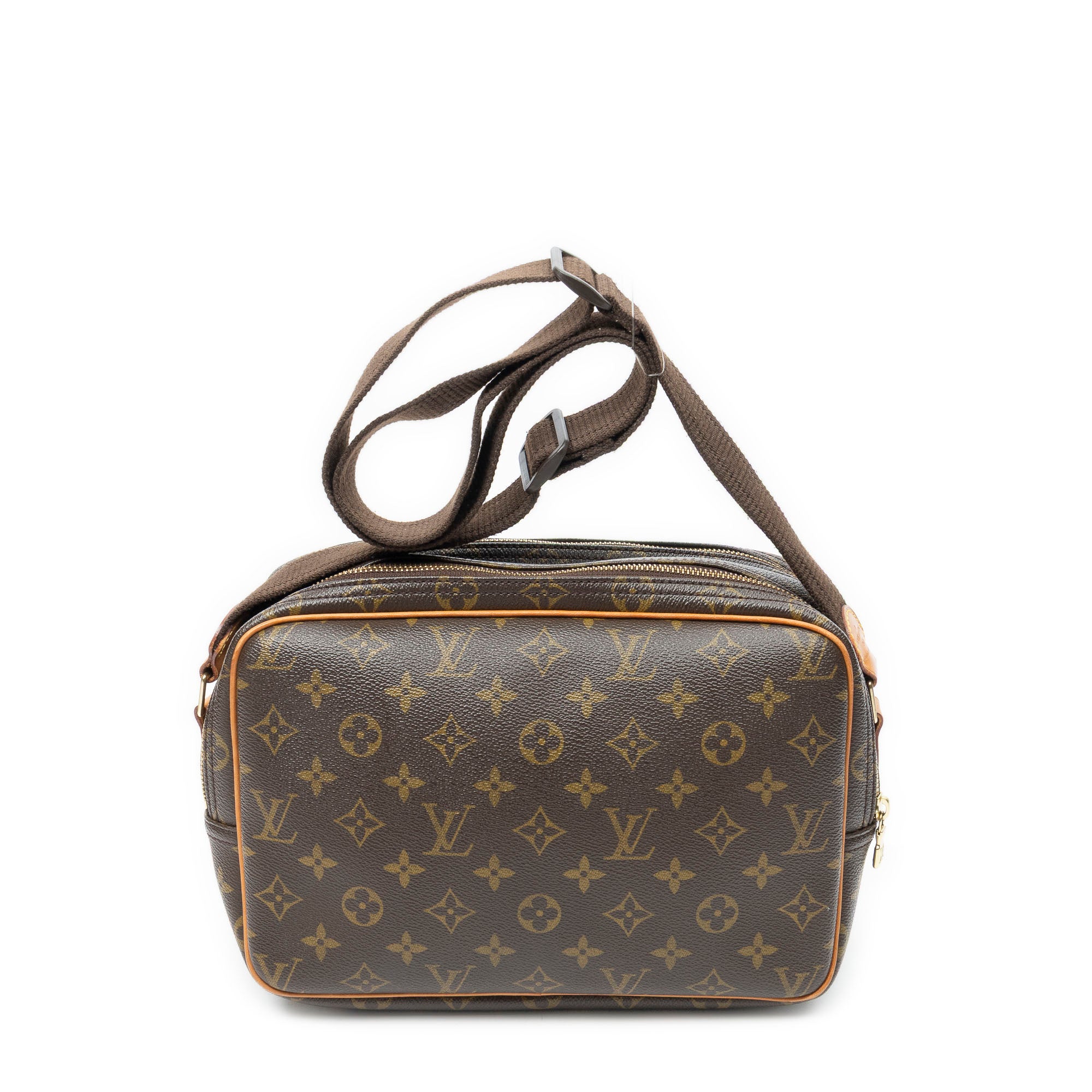 Shoulder Bag Reporter PM Brown Monogram Canvas