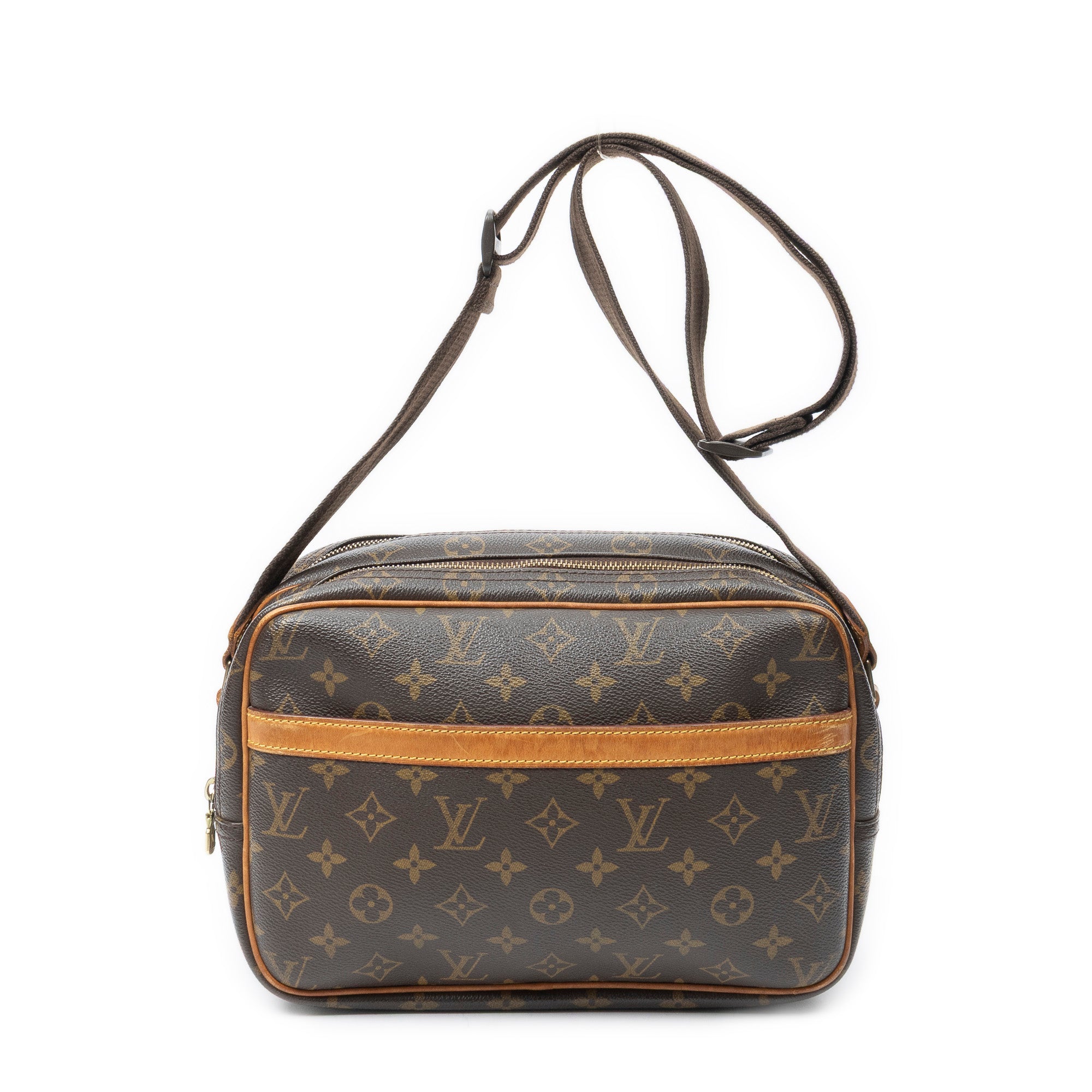 Shoulder Bag Reporter PM Brown Monogram Canvas