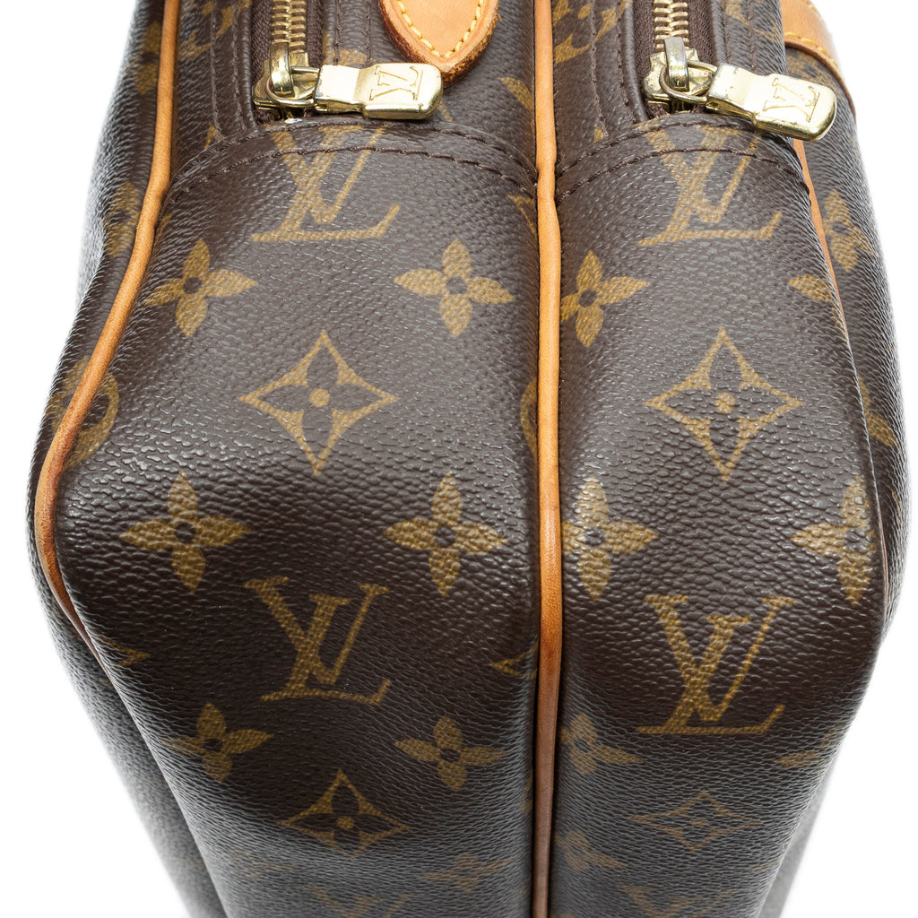 Shoulder Bag Reporter PM Brown Monogram Canvas