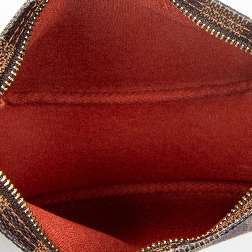 Pouch Trousse Make Up Pouch Brown Damier Ebene