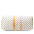 Travel Bag Keepall Bandouliere 55 Ivory Damier Azur