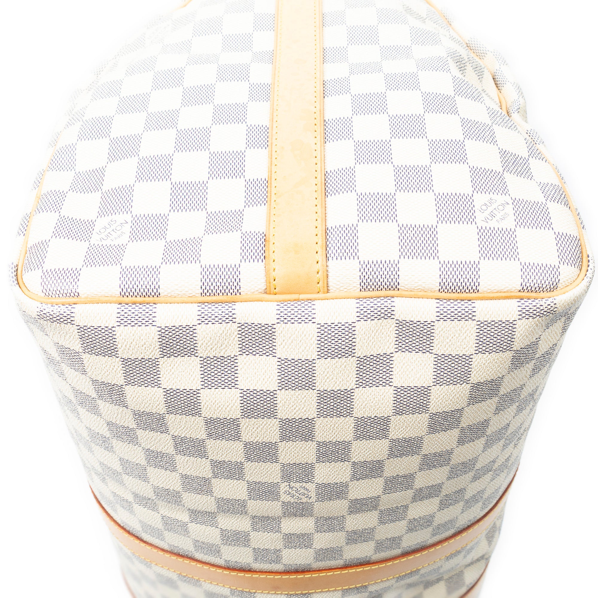 Travel Bag Keepall Bandouliere 55 Ivory Damier Azur
