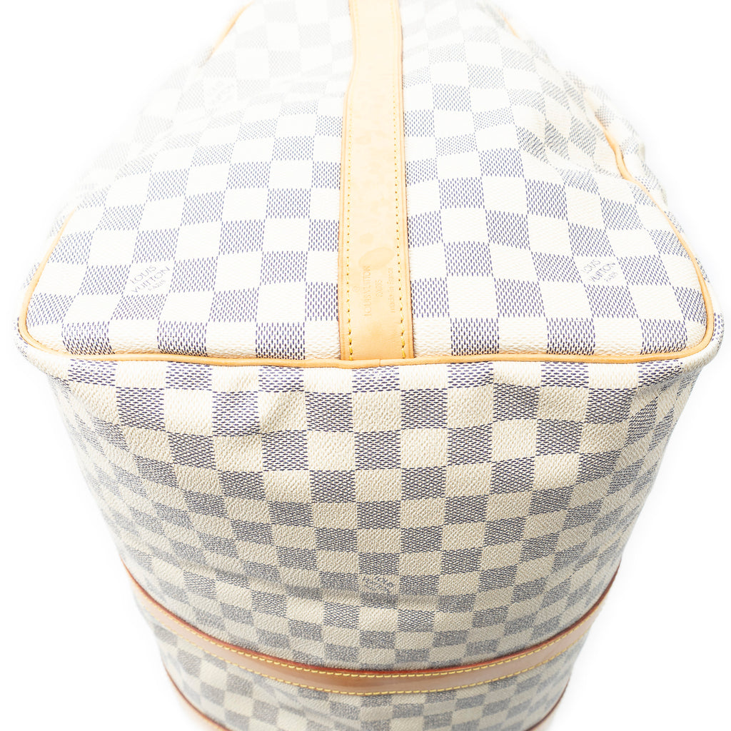 Travel Bag Keepall Bandouliere 55 Ivory Damier Azur
