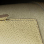 Shoulder Bag Vertical Cabas Tote Ivory Grained Leather