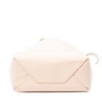 Shoulder Bag Vertical Cabas Tote Pink Grained Leather