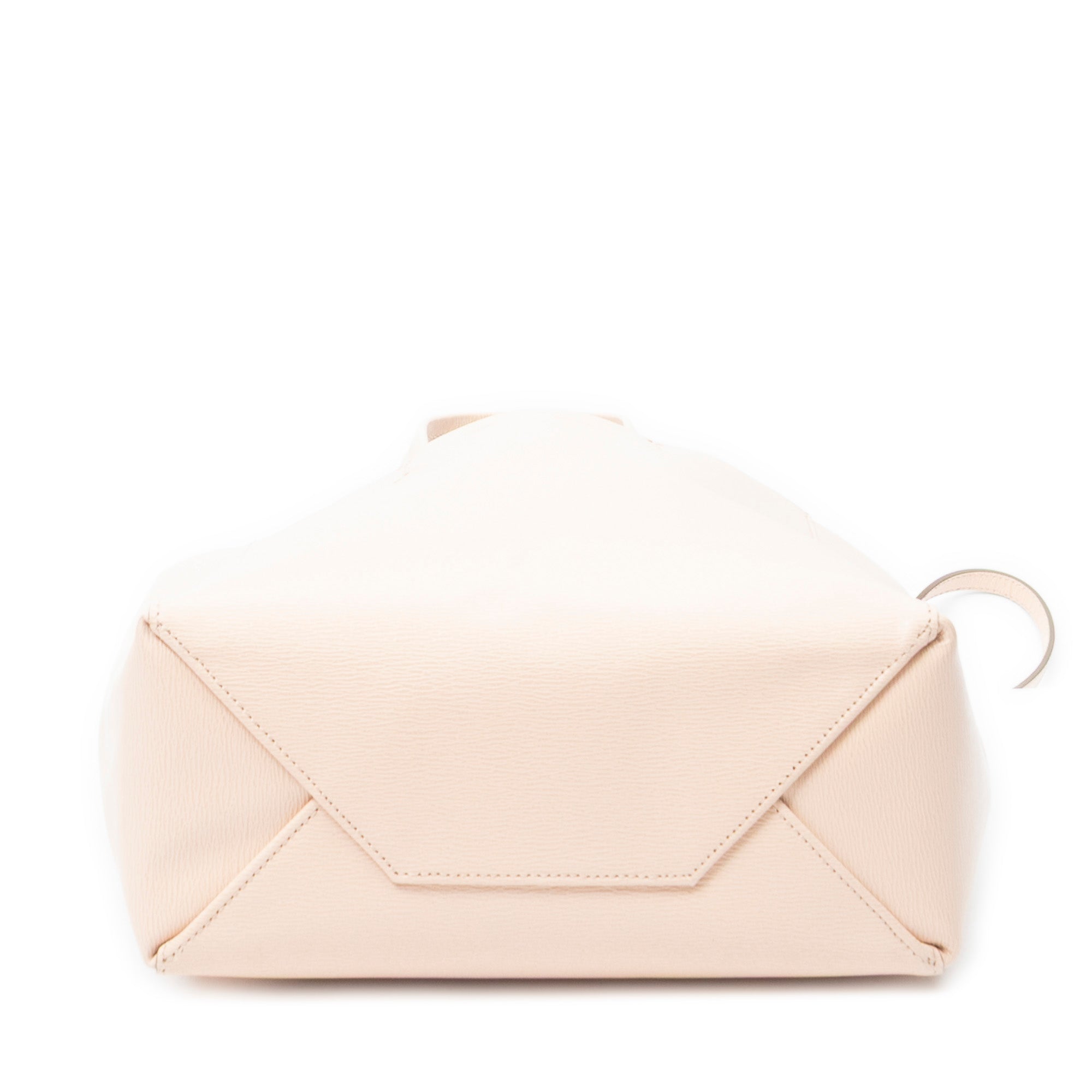 Shoulder Bag Vertical Cabas Tote Pink Grained Leather