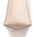 Shoulder Bag Vertical Cabas Tote Pink Grained Leather