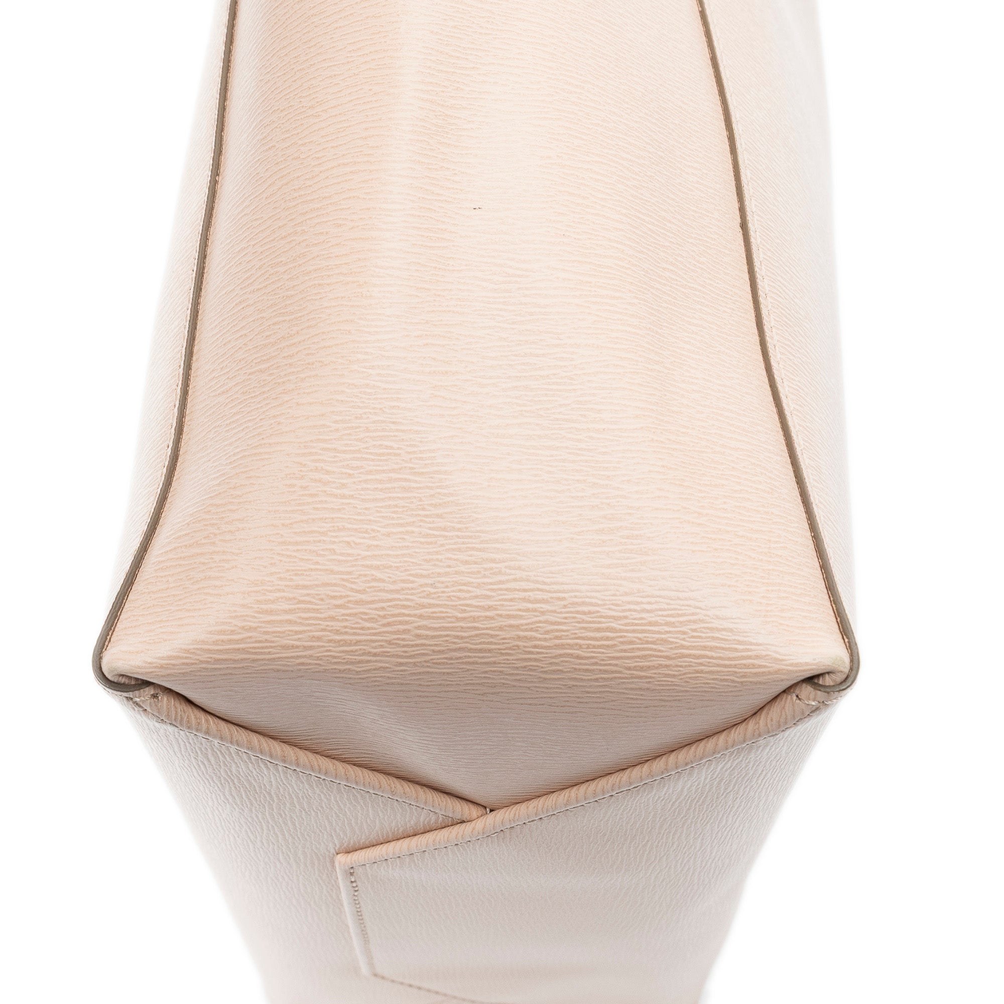 Shoulder Bag Vertical Cabas Tote Pink Grained Leather