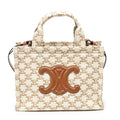 Shoulder Bag Small Cabas Thais Tote Beige Triomphe Canvas