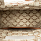 Shoulder Bag Small Cabas Thais Tote Beige Triomphe Canvas