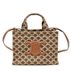 Shoulder Bag Small Cabas Thais Tote Brown Triomphe Canvas