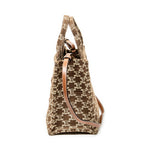 Shoulder Bag Small Cabas Thais Tote Brown Triomphe Canvas