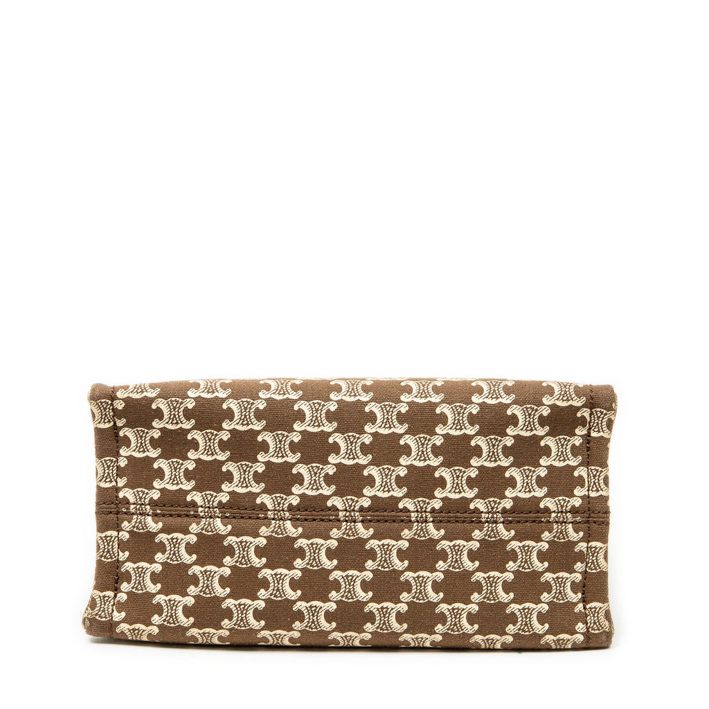 Shoulder Bag Small Cabas Thais Tote Brown Triomphe Canvas