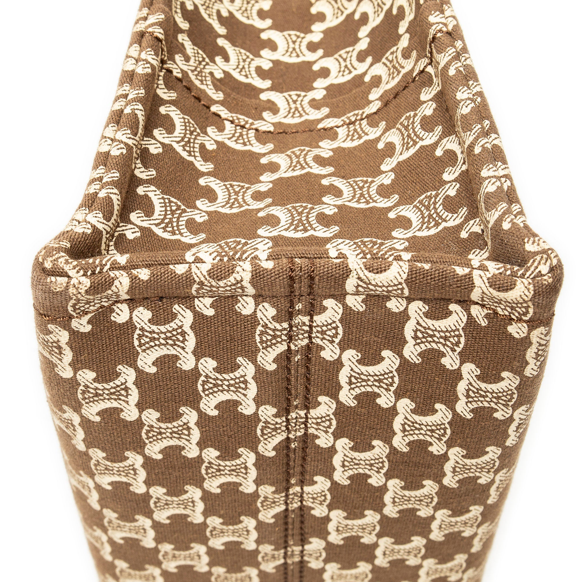 Shoulder Bag Small Cabas Thais Tote Brown Triomphe Canvas