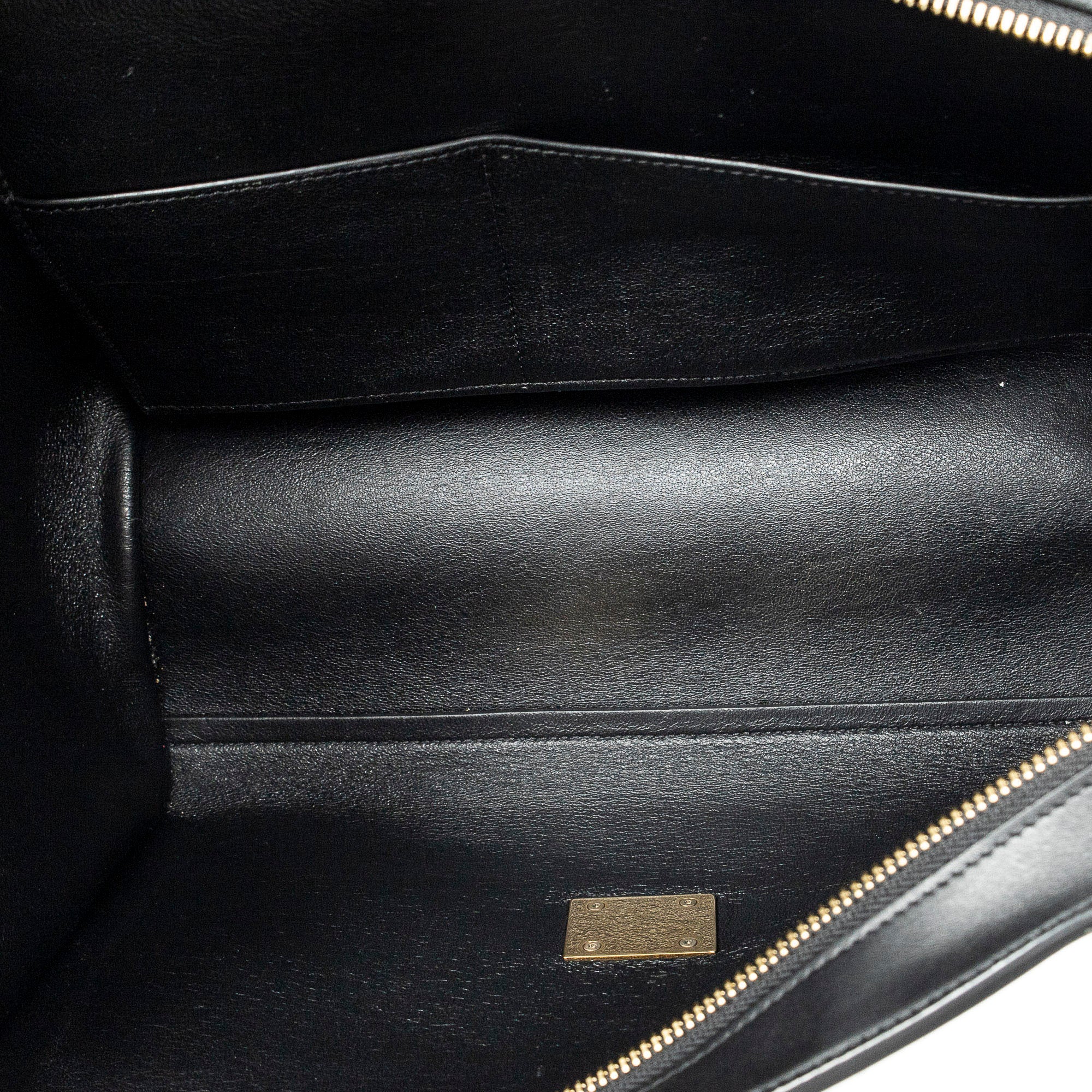 Shoulder Bag Small Bicolor Trapeze Blue Smooth Leather