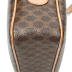 Shoulder Bag Zip Crossbody Brown Macadam Coated Canvas