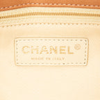 Shoulder Bag Coco Pleats Flap Tan Quilted Lambskin Leather
