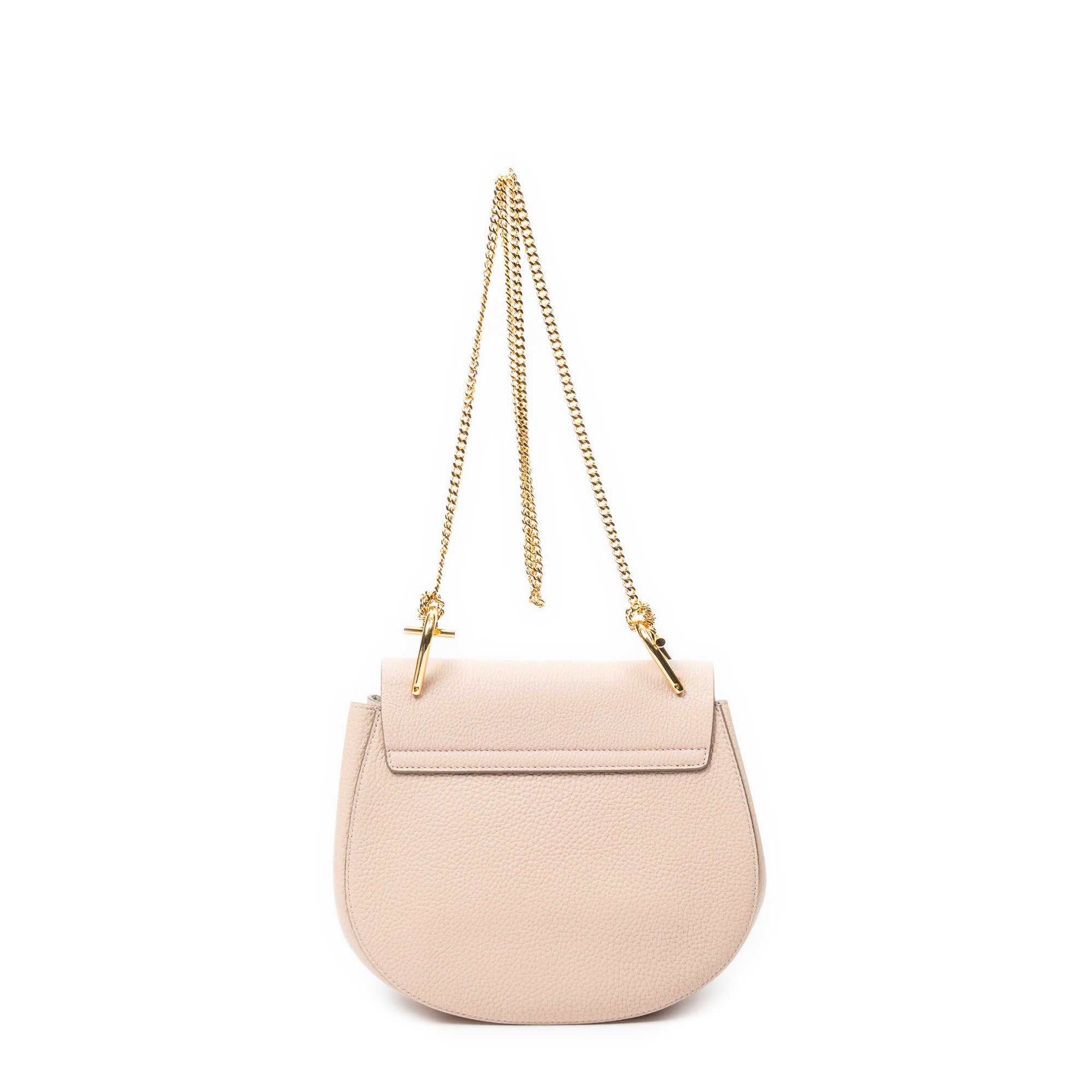 Shoulder Bag Mini Drew Pink Goatskin Leather