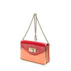 Shoulder Bag Small Sally Red Grained Calfskin Leather
