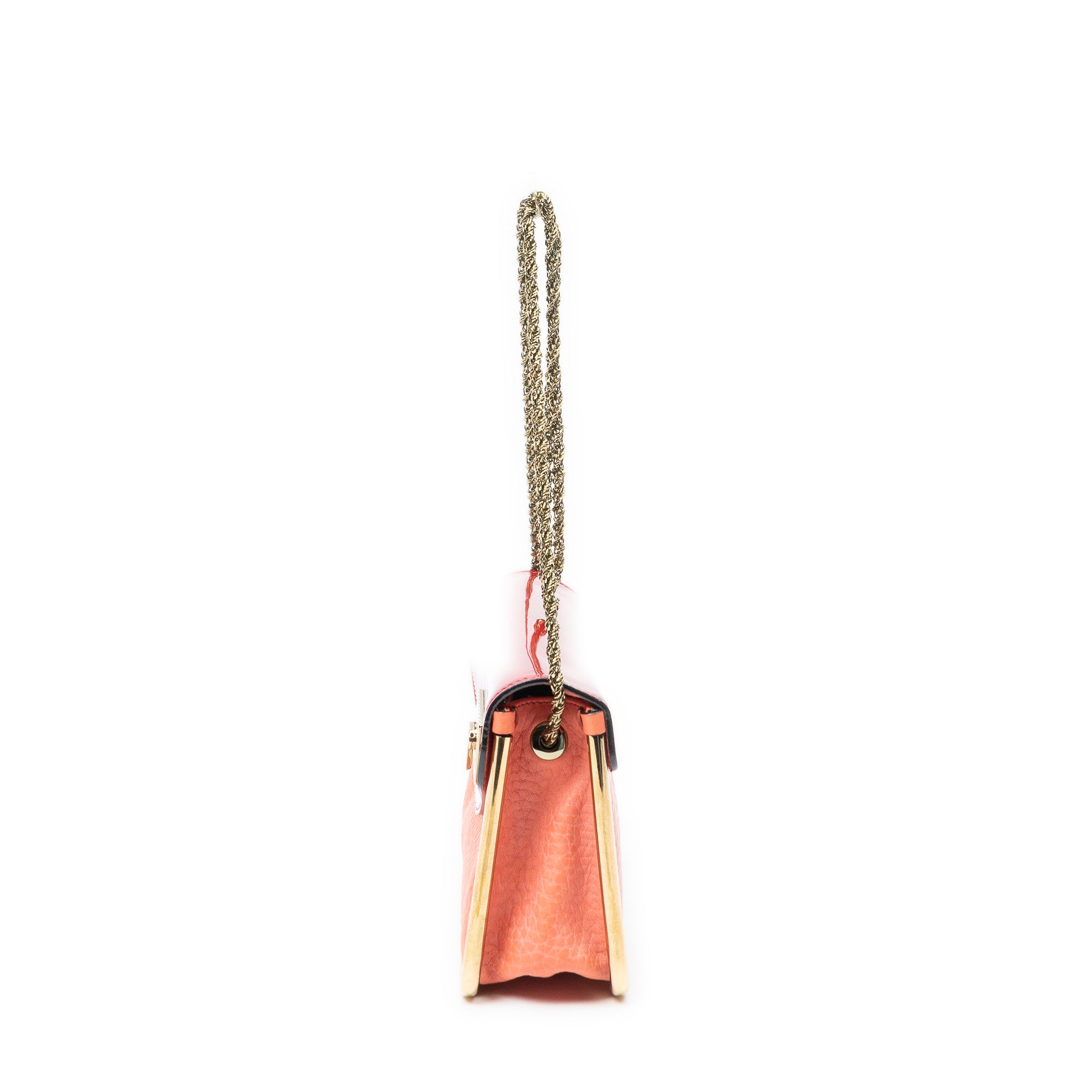 Shoulder Bag Small Sally Red Grained Calfskin Leather