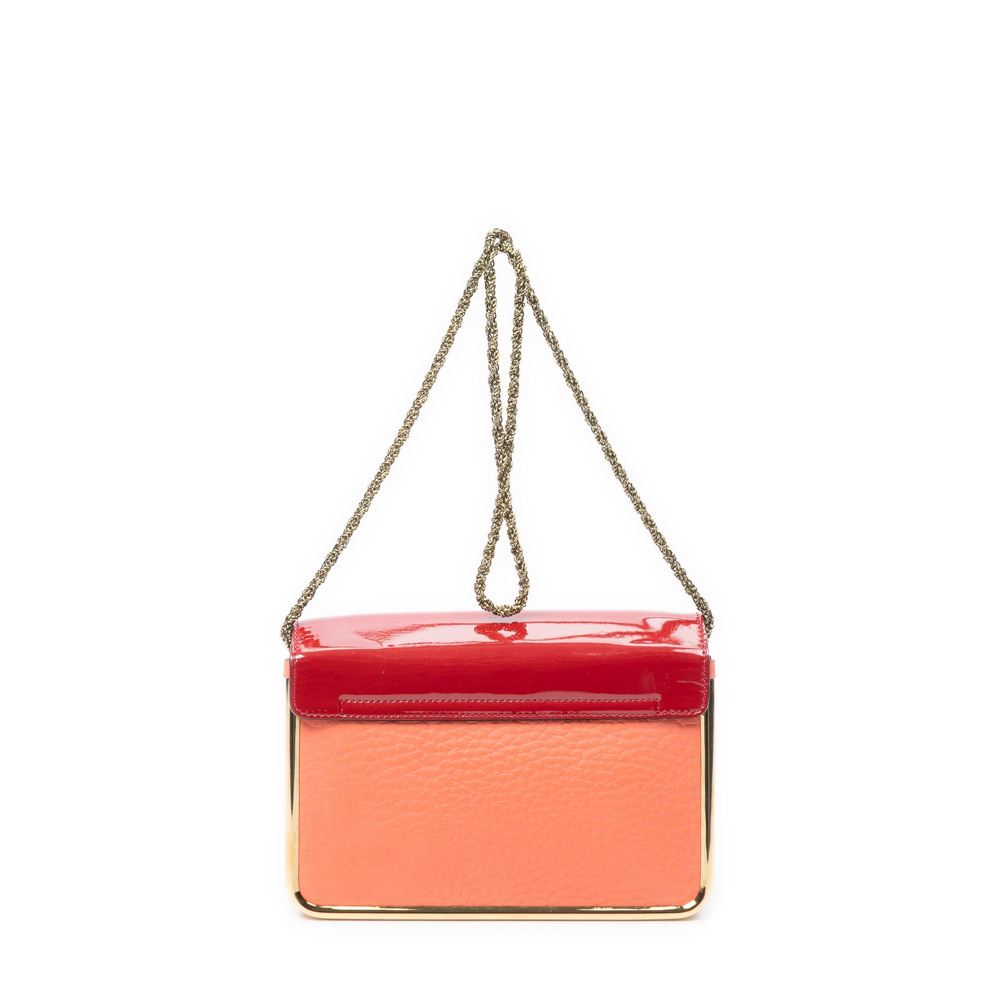 Shoulder Bag Small Sally Red Grained Calfskin Leather