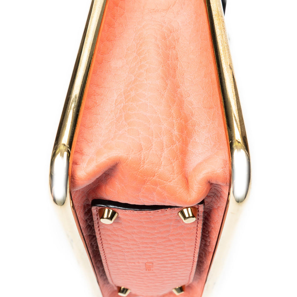 Shoulder Bag Small Sally Red Grained Calfskin Leather