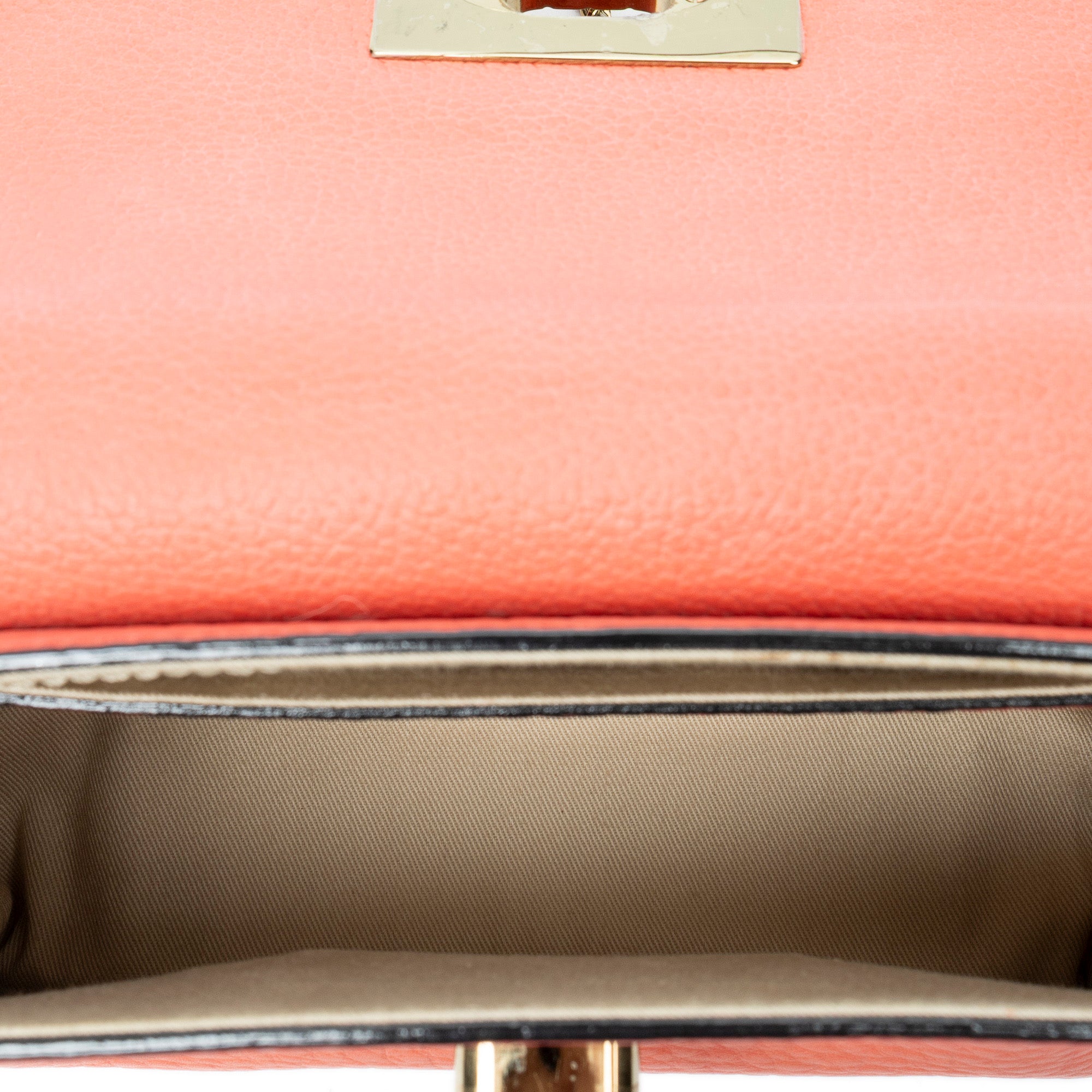 Shoulder Bag Small Sally Red Grained Calfskin Leather
