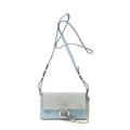 Shoulder Bag Mini Faye Light Blue Calfskin Leather