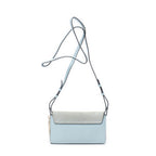Shoulder Bag Mini Faye Light Blue Calfskin Leather