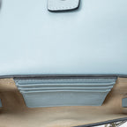 Shoulder Bag Mini Faye Light Blue Calfskin Leather