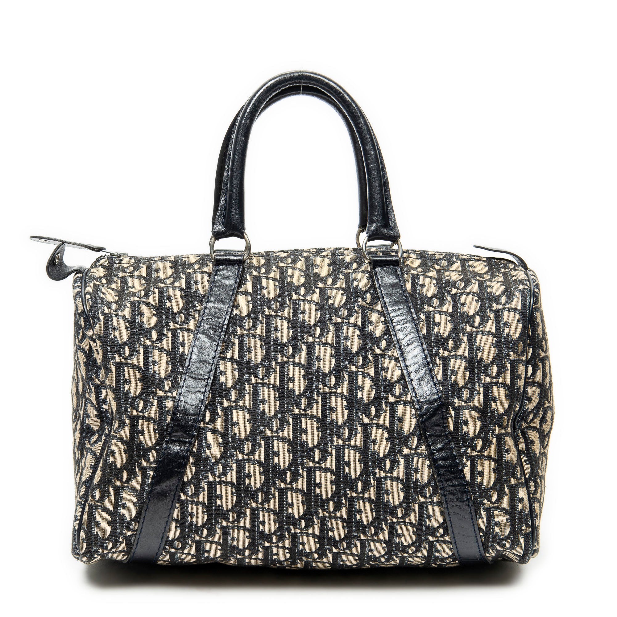 Handbag Vintage Boston Beige Diorissimo Canvas