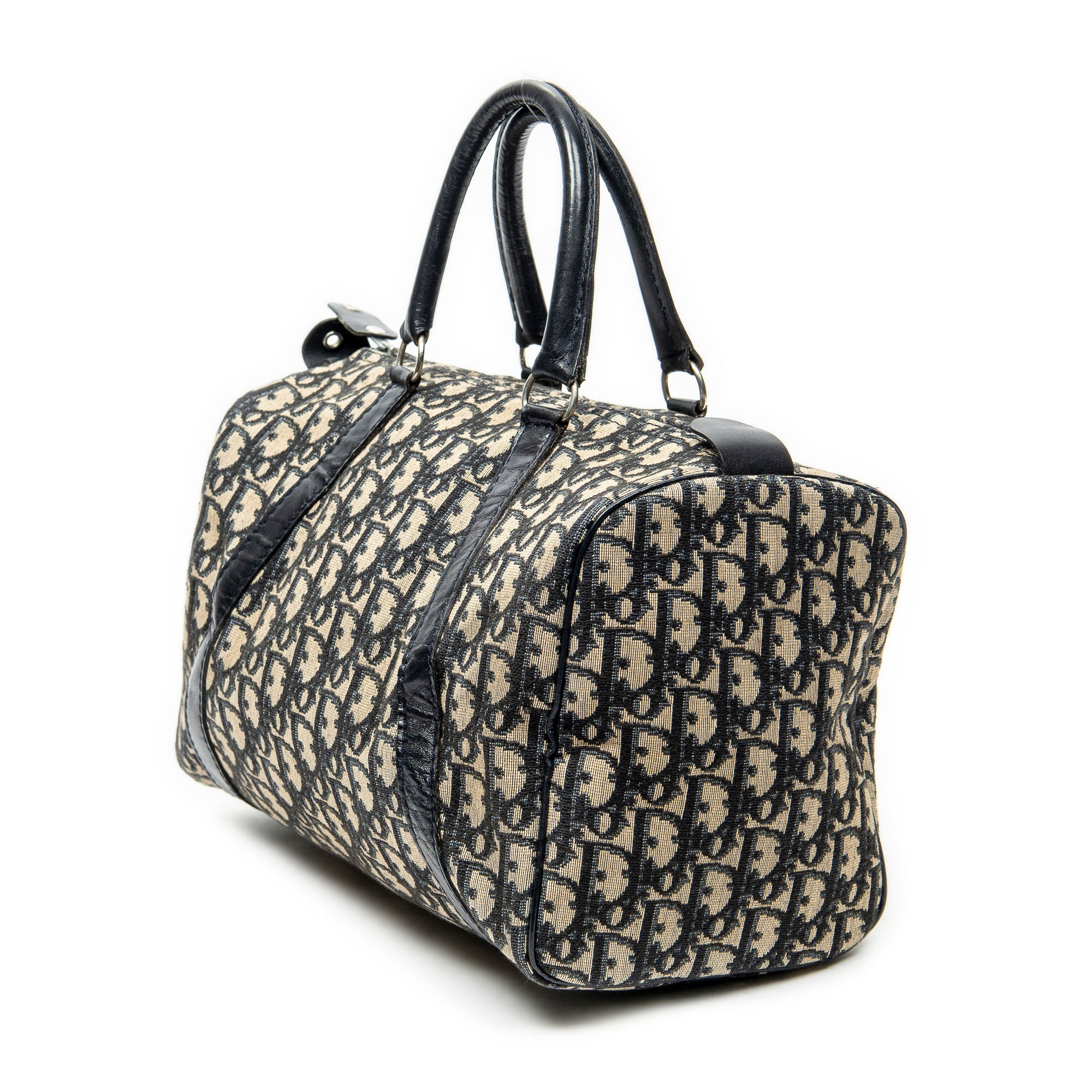 Handbag Vintage Boston Beige Diorissimo Canvas