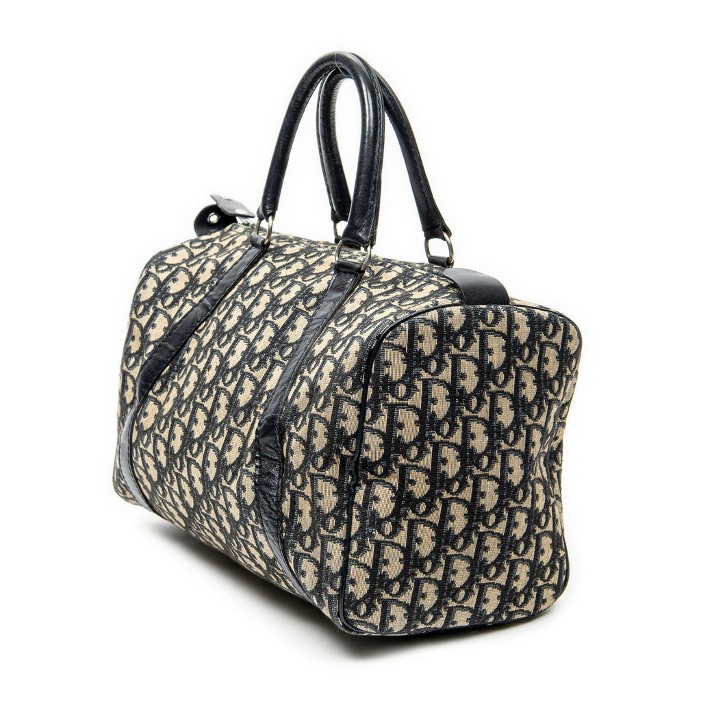 Handbag Vintage Boston Beige Diorissimo Canvas