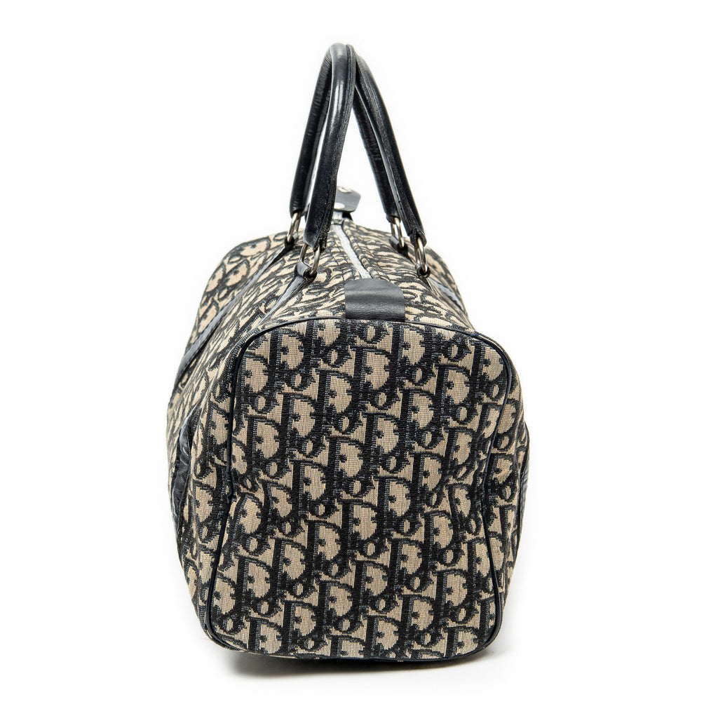 Handbag Vintage Boston Beige Diorissimo Canvas