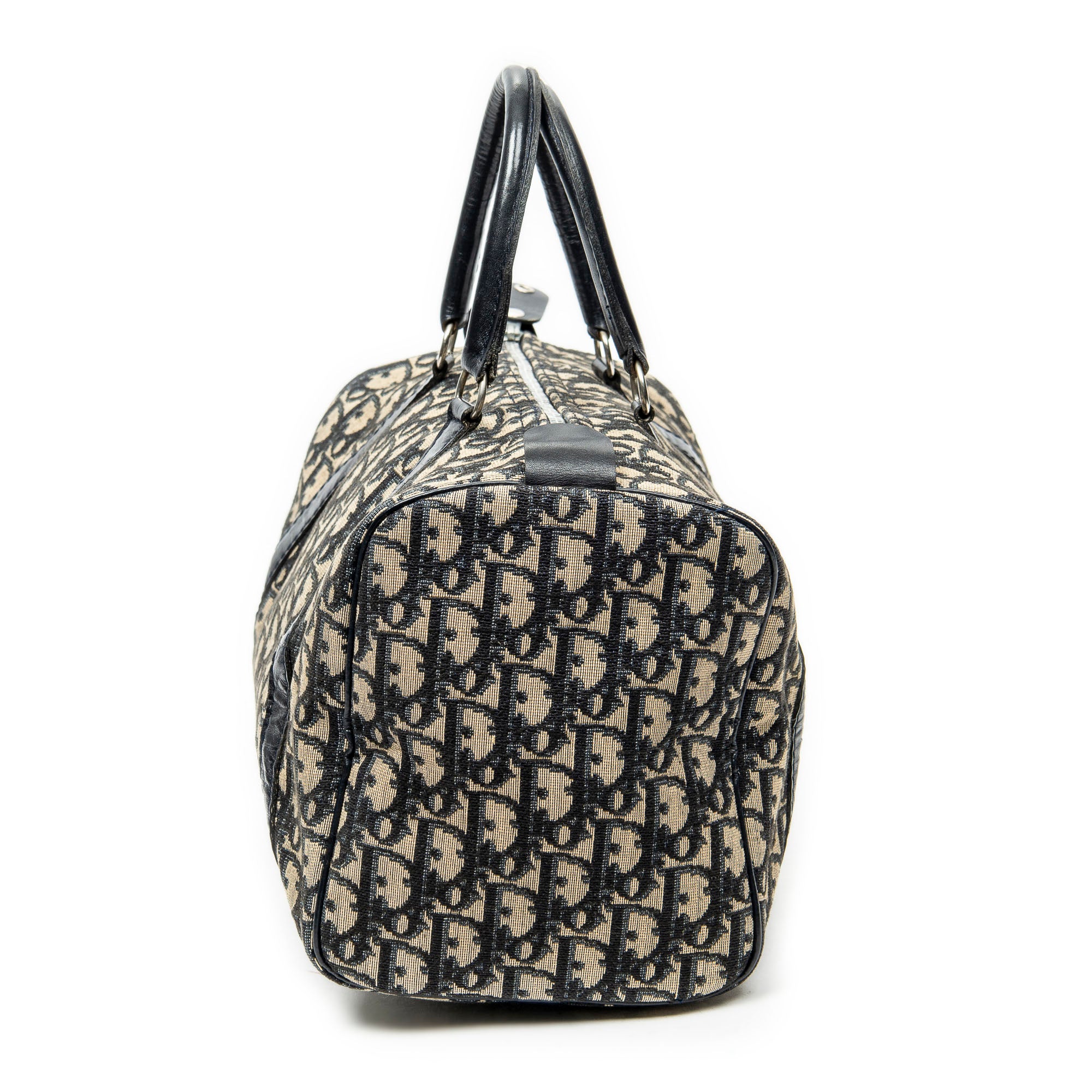 Handbag Vintage Boston Beige Diorissimo Canvas