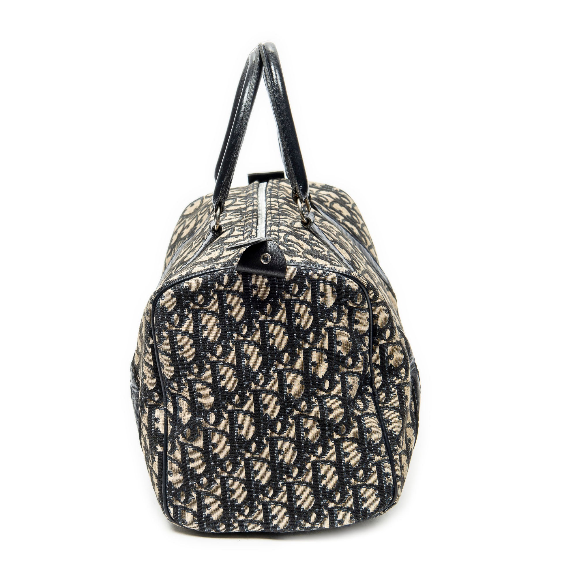 Handbag Vintage Boston Beige Diorissimo Canvas