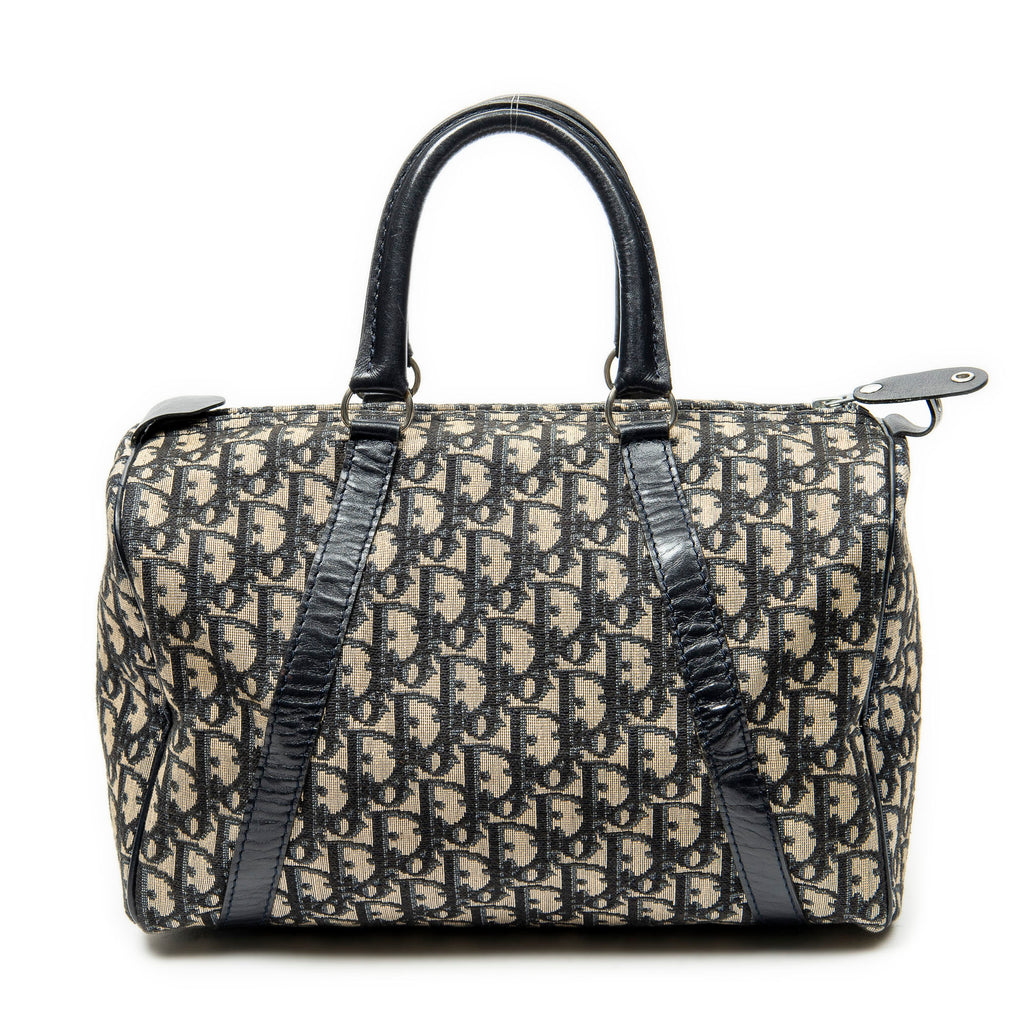 Handbag Vintage Boston Beige Diorissimo Canvas