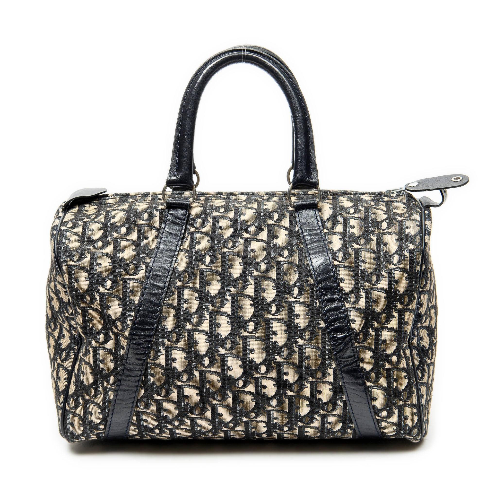 Handbag Vintage Boston Beige Diorissimo Canvas